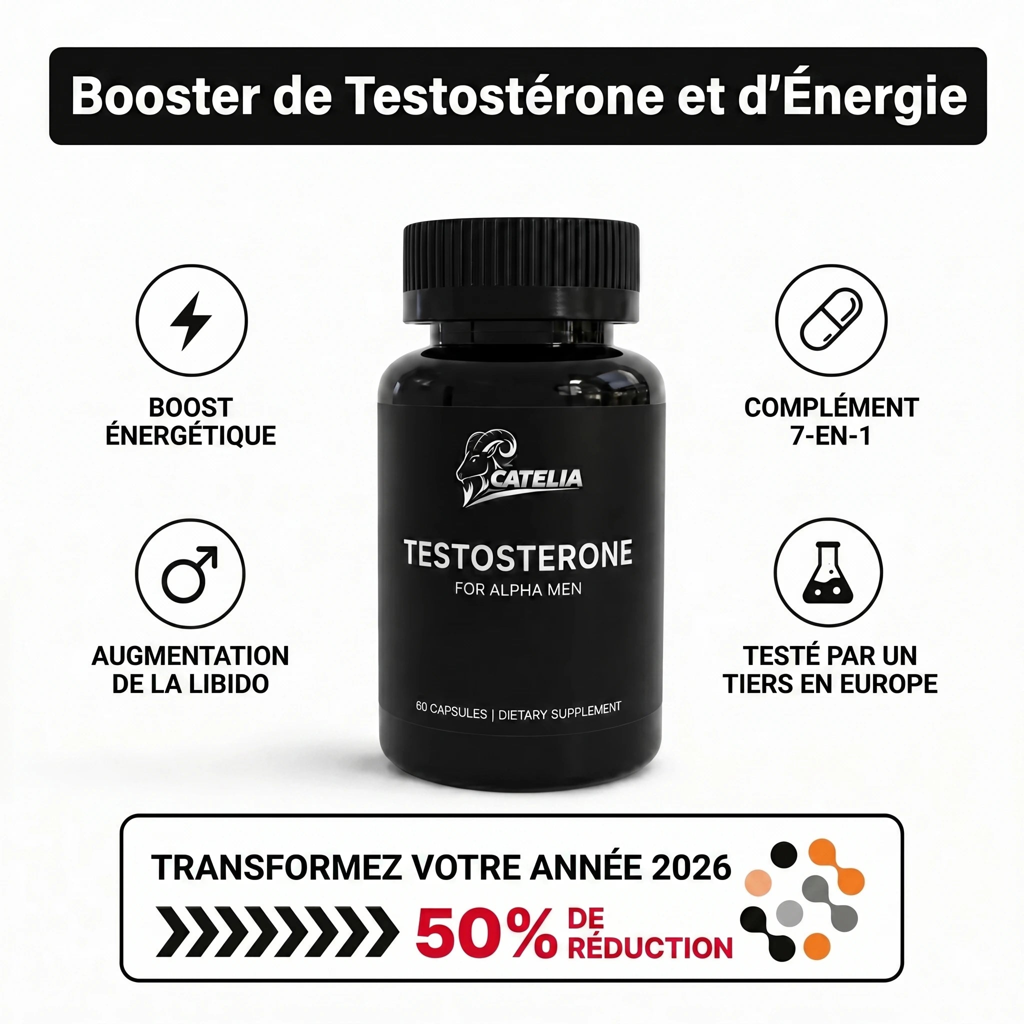 CATELIA Booster de testosterone