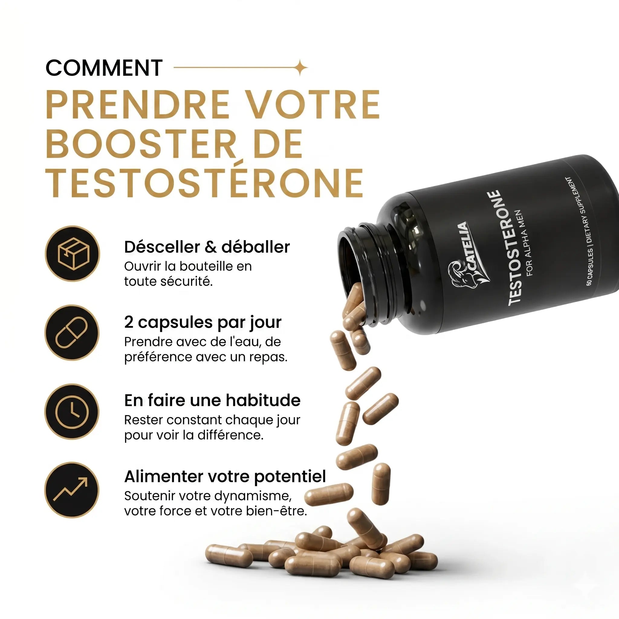 CATELIA Booster de testosterone